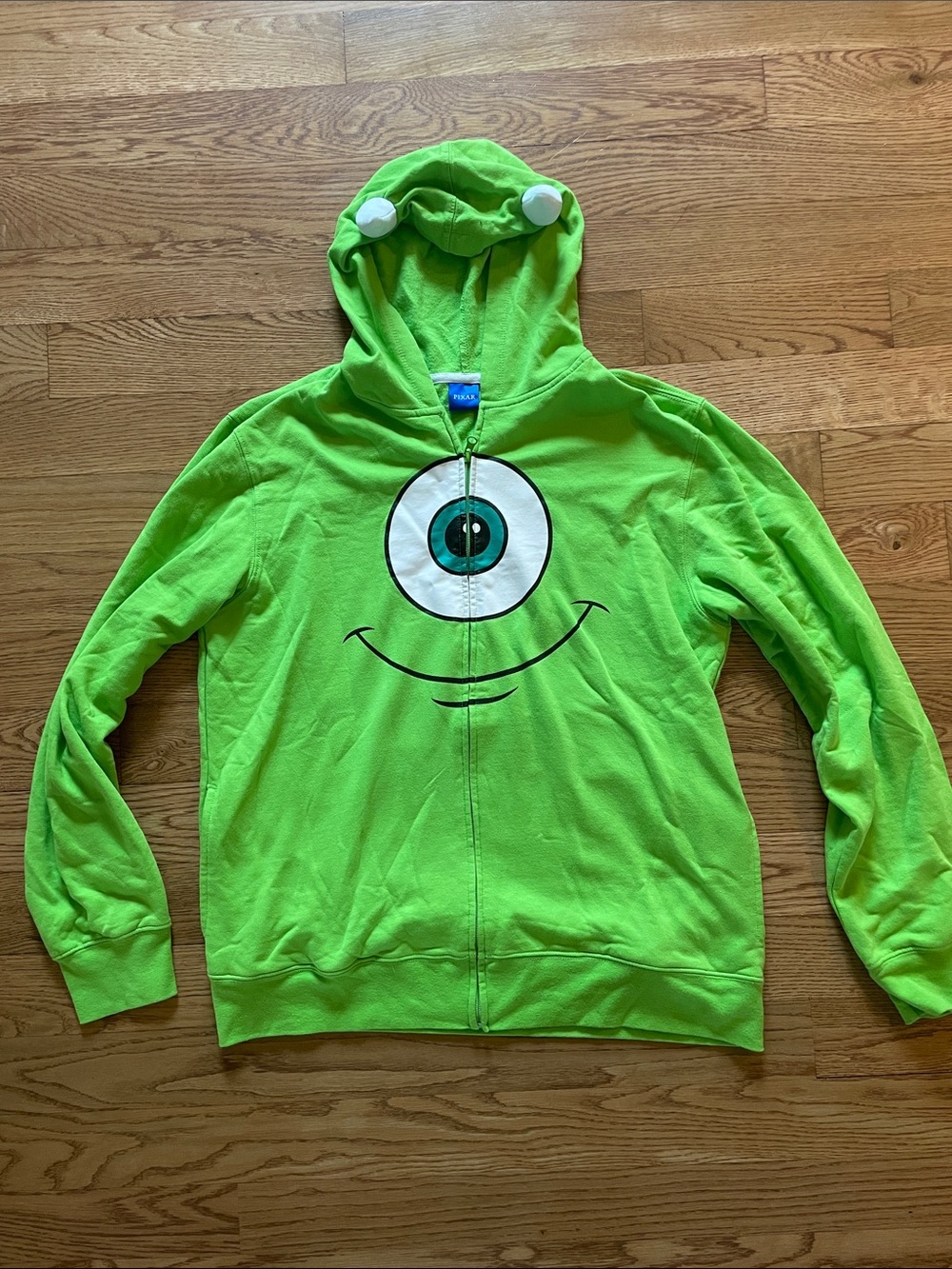 Monster Inc. Zip Hoodie with Eye Graphic